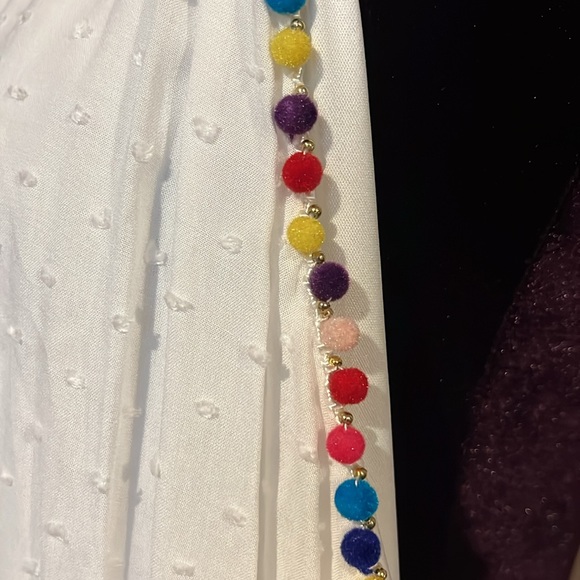 Maurices White Summer Top with Multicolor Trim - Picture 4 of 10